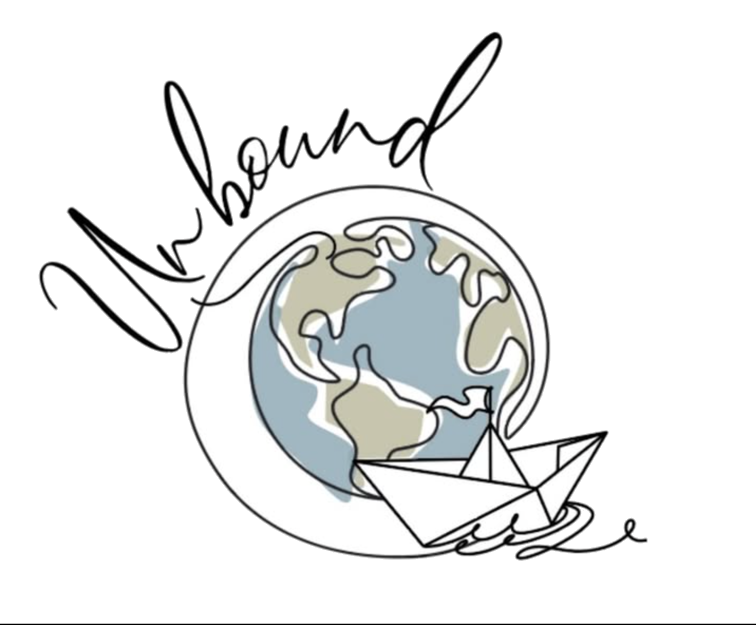 SV Unbound mark: a globe, sailboat, and freehand Unbound lettering.